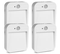 Maclean MCE236 Lámpara LED escalera 4 piezas sensor movimiento 4000K recargable