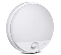 Maclean MCE291-Lámpara LED con sensor de movimiento infrarrojo (1100 lm, 15 W, IP54, 4000 K, resistente al agua), color blanco