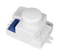 Maclean MCE323 Sensor de Movimiento por microondas con Intensidad de luz Ajustable, sensibilidad al Tiempo de iluminación