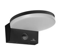 Maclean MCE344 Aplique LED con Sensor de Movimiento PIR y Sensor Crepuscular para Exteriores e Interiores, Aplique 15W 1560lm Lámpara Exterior Impermeable IP65 4000K Blanco neutro (Negro)