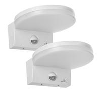 Maclean MCE344 W Lámpara LED exterior con sensor PIR 15W 1560lm 4000K (2 uds)