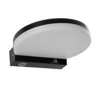 Maclean MCE346 Aplique LED 15W 1300lm para Exterior e Interior, Aplique IP65 Lámpara Impermeable 4000K, Blanco neutro (Negro)
