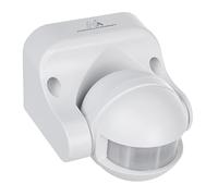Maclean MCE358 W Sensor de Movimiento por Infrarrojos Sensor PIR de 180° con Sensor Crepuscular Infrarrojo IP44 | Uso en Interiores y Exteriores | Alcance hasta 12 m | Carga 300/1200W