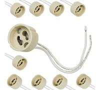 Maclean MCE428 - Instalación Empotrable Casquillo de cerámica GU10 para Bombillas Halógenas y LED (10x MCE428)
