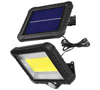 Maclean Foco LED MCE438 Aplique solar para pared con sensor de movimiento y crepuscular 5W 400 lm