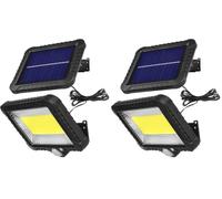Maclean MCE438 Foco LED con Sensor de Movimiento Aplique Solar para Pared Sensor Crepuscular Luz Solar IP44 5W 400 Lúmenes 6000K Blanco Frío (1 x Unidad) (Paquete de 2)