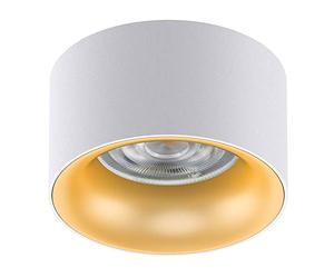 Maclean MCE457 W/G Lámpara empotrada en el techo con casquillo GU5.3 MR16 para bombillas LED y halógenas de hasta 35W 70x40mm Foco empotrado Aluminio Redondo
