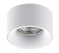 Maclean MCE457 W/W Lámpara empotrada en el techo con casquillo GU5.3 MR16 para bombillas LED y halógenas de hasta 35W 70x40mm Foco empotrado Aluminio Redondo