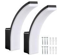 Maclean MCE511 B - Pack 2 Lámparas LED Exterior 20W IP65 4000K 2750 lm Negro