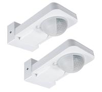 Maclean Sensor de movimiento por infrarrojos MCE243 con sensor crepuscular, rango de detección de 360 ° hasta 20 m, protección IP65 contra el agua y el polvo, máx. 2000 W, sensor de infrarrojos PIR