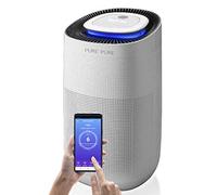 Macom Purificador de Aire Enjoy & Relax 879 Pure Pure CADR de 400 m3/h, para Habitaciones de hasta 104 m2, Sensor láser de Alta precisión PM2.5, Filtro Antibacteriano HEPA H13 y luz UV LED