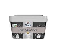 Macy Pintura Plástica Mate Decoración Interiores Excelente Cubrición, Acabado Perfecto. Color acero. 4 Litros
