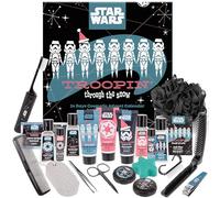MAD Beauty - Calendario de Adviento Disney STAR WARS para hombre con 24 productos cosméticos, bienestar masculino, gel de ducha, champú, jabón y peine - Calendario navideño, diseño de Stormtrooper