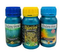 Madame Grow - Abono Natural Premium para Crecimiento y Floración - Gelato Kit 3 x 250ml para Todo Tipo de Semillas