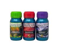 MADAME GROW Kit PK Organic 3 x 250ml | Pack Fertilizantes Fase de Floración | Antiestrés, PK y Algas Orgánicas | Kit de Floración Orgánica para Plantas
