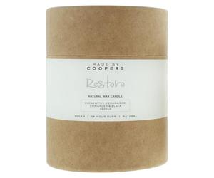 Made by coopers vela de soja natural con aceites esenciales de eucalip
