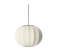 Made By Hand Lámpara colgante Knit-Wit 45 Round Pearl white