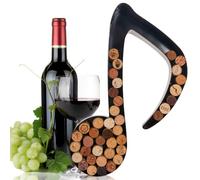 Made Easy Kit Monograma de metal para guardar recuerdos de corcho de vino con monograma con kit de montaje en pared gratuito A-Z (Quaver, grande)