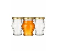 made in home Tarros pequeños de cristal, capacidad de 106 ml, tarros redondos, tarros de mermelada, tarros de frutas, tarros de miel, tarros de muestra, 60 unidades