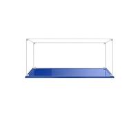 MADEHAY Vitrina Acrílica Transparente Antipolvo,para Lego Modelo Serie 41699 41743 75571 75894 76104 80007. Grand Caja de Exhibición. Base Azul (1, 30x20x20cm)