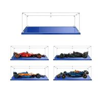 MADEHAY Vitrina Acrílica Transparente Antipolvo,para Lego Modelo Serie 42171 42206 42207 42141 Grand Caja de Exhibición. Base Azul (1, 70x30x20cm)