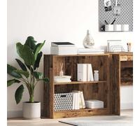 Madera de ingeniería resistente a la humedad almacenaje hogar oficina | Estantería de madera color envejecido 80x24x76 cm, librero con 5 estantes, almacenaje para sala, dormitorio y oficina,