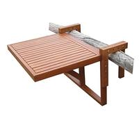 Madera plegable colgante para balcón, madera de eucalipto, 60 x 45 cm