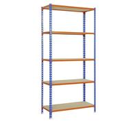 Simonrack Estantería metálica 5 baldas de madera ajustables 200 kg punto flexión 2000x1200x400 mm