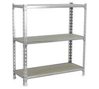 Maderclick Estantería metálica Superplus (Al x An x Pr: 100 x 110 x 40 cm, Capacidad de carga por balda: 200 kg, Número de baldas: 3 ud.,...
