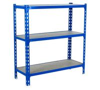 Maderclick Estantería metálica Superplus (Al x An x Pr: 100 x 110 x 50 cm, Capacidad de carga por balda: 200 kg, Número de baldas: 3 ud.,...