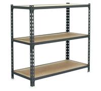 Maderclick Estantería metálica Superplus (Al x An x Pr: 100 x 110 x 50 cm, Capacidad de carga por balda: 200 kg, Número de baldas: 3 ud.,...