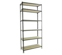 Maderclick Estantería metálica Superplus (Al x An x Pr: 250 x 110 x 50 cm, Capacidad de carga por balda: 200 kg, Número de baldas: 6 ud.,...