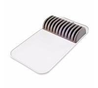 madesmart Alfombrilla para cuchillos, color blanco y gris