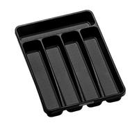 madesmart Bandeja para cubiertos de colección de carbono, antimicrobiana, forro de agarre suave, base de goma antideslizante y sin BPA, mini