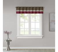Madison Park Amherst Polyoni Pinuck - Válvula para Ventana, 127 x 45 cm, Color Rojo