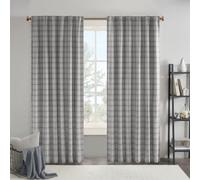 Madison Park Anaheim - Cortina a Cuadros para Ventana, Forro Polar con Aislamiento térmico, decoración de Sala de Estar, Cortina de Bloqueo de luz para Dormitorio, Paquete de 1 Panel, Bolsillo para