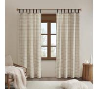 Madison Park Anaheim - Cortina a cuadros para ventana, forro polar con aislamiento térmico, decoración de sala de estar, cortina de bloqueo de luz para dormitorio, paquete de 1 panel, 50 x 84 pulgadas