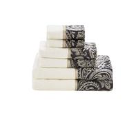 Madison Park Aubrey - Juego de Toallas de baño 100% algodón, Altamente absorbentes, de Secado rápido, diseño de Cachemira Jacquard, Calidad de Hotel y SPA, para decoración de baño, Varios tamaños,
