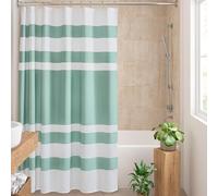 Madison Park Cortinas de Ducha Modernas SPA para baño, poliéster, Aguamarina, 183 cm de Ancho x 183 cm de Largo (Paquete de 1)