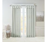 Madison Park Emilia Cortina de Ventana, 50 x 108, Dusty Aqua