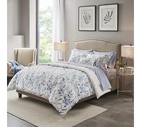Madison Park Essentials - Funda para Todas Las Estaciones, Almohada Decorativa, poliéster, Azul, tamaño matrimonial