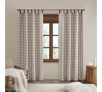 Madison Park Forro Polar con Aislamiento térmico, decoración de Sala de Estar, Cortina de Bloqueo de luz para Dormitorio, Paquete de 1 Panel, poliéster, pestaña de Piel sintética, marrón, 50 Pulgadas