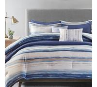 Madison Park Marina - Juego Combinado de edredón - Diseño Moderno de Lujo, Ropa de Cama Alternativa para Todas Las Estaciones, Fundas a Juego, Almohadas Decorativas, King/Cal King (104 x 92 Pulgadas