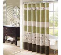 Madison Park Serene - Cortina de Ducha (72 x 72 cm), Color Verde