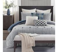 MADISON PARK SIGNATURE Edredón Queen de algodón Jacquard con Clip, edredones de Gran tamaño, Cama tamaño Queen, edredón Alternativo para Todas Las Estaciones, edredón tamaño Queen, Essence,