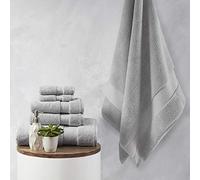 Madison Park Signature Splendor Luxury,Juego de Toallas de baño 100% algodón, Calidad de Hotel de 1000 g/m², Giro Cero, Muy Absorbente, de Secado rápido, Varios tamaños, Gris 6 Piezas