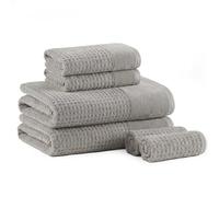 Madison Park SPA Waffle - Juego de Toallas lujosas 100% algodón, Tejido gofre de Textura Premium, Altamente Absorbente, Secado rápido, Calidad de Hotel y SPA, Ropa de Lavado para baño, tamaños