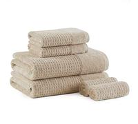 Madison Park SPA Waffle - Juego de Toallas lujosas 100% algodón, Tejido gofre de Textura Premium, Altamente Absorbente, Secado rápido, Calidad de Hotel y SPA, Ropa de Lavado para baño, tamaños