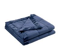 Madison Park Windom - Manta Alternativa de plumón 3M Scotchgard, Tratamiento de absorción de Humedad, Ligera y Suave para Todas Las Estaciones, Ribete Satinado, Azul Marino, tamaño King