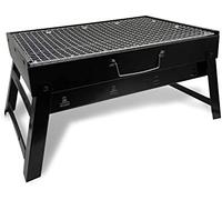 Maestro mr-1010 grill bbq barbacoa portátil con parrilla de carbón y